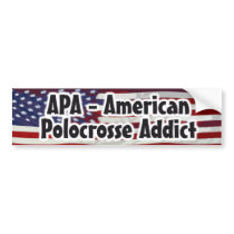 APA - American Polocrosse Addict Bumper Stickers