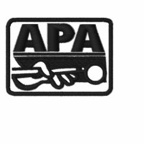 APA Logo - Black Embroidered Polo Shirt