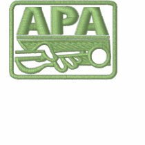 APA Logo - Tan Embroidered Hooded Sweatshirt