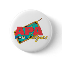 APA Pool Leagues Pinback Buttons