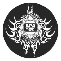 APA Table Runner Black and White Stickers