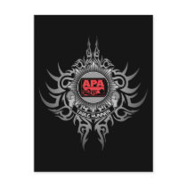 APA Table Runner Red Postcards