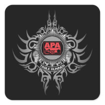 APA Table Runner Red Square Sticker