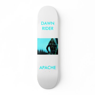 APACHE, DAWNRIDER SKATE BOARD DECK by dawnmcininch