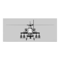 Apache Helicopter - Poster posters