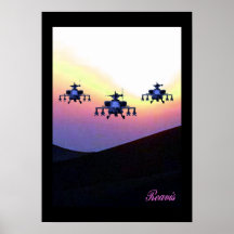 APACHE HELICOPTER PRINT