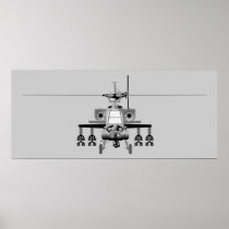 Apache Helicopter - Poster
