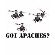 Apache Helicopter t-shirts
