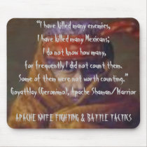 Apache Knife Fighting & Battle Tactics mousepads