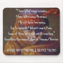 Apache Knife Fighting & Battle Tactics mousepads