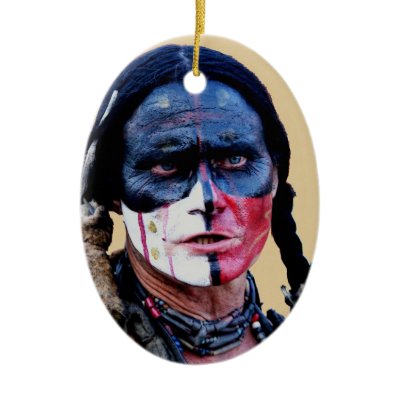 Apache Christmas Tree Ornament by DesertShaman