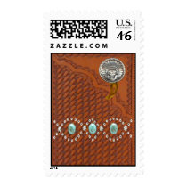"Apache" Turquoise Western Postage Stamps