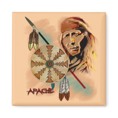 Apache Warrior Fridge Magnet by Zeke145