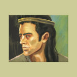 Apache Warrior Portrait Stretched Canvas Print canvas prints