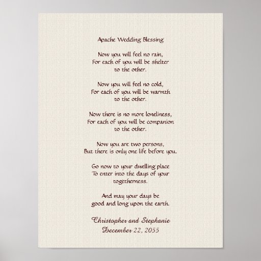 Apache Wedding Blessing Poster 11