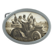 APACHES AND GERONIMO DRIVING A MOTOR CAR