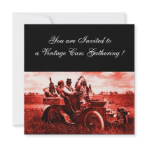 APACHES AND GERONIMO DRIVING A MOTOR CAR CUSTOM INVITE