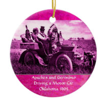 APACHES AND GERONIMO DRIVING A MOTOR CAR