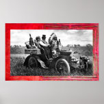 APACHES AND GERONIMO DRIVING A MOTOR CAR posters