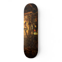 Apartment: boiler room skateboard