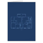 Apartment Building / House: Blue Print Cards