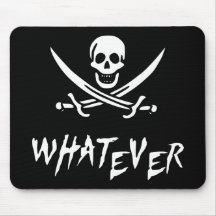"Apathetic Roger" Pirate {Whitebeard} Mouse Pads