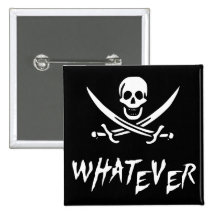 "Apathetic Roger" Pirate {Whitebeard} Pin