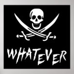 "Apathetic Roger" Pirate {Whitebeard} posters
