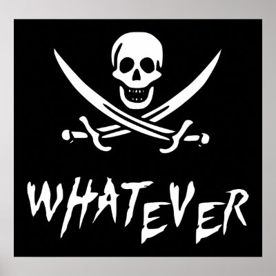"Apathetic Roger" Pirate {Whitebeard} Poster by nagasaki_fats