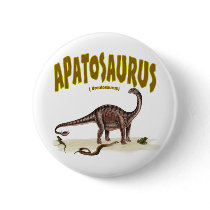 Apatosaurus (brontosaurus) button
