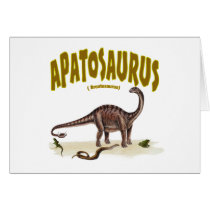Apatosaurus (brontosaurus ) cards