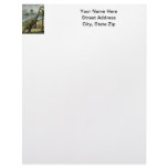 Apatosaurus (Brontosaurus) Eating Illustration Personalized Letterhead
