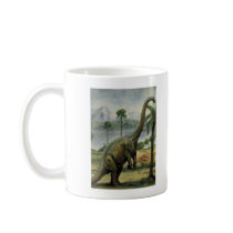 Apatosaurus (Brontosaurus) Eating Illustration Mug