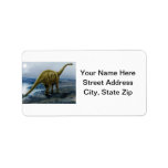 Apatosaurus (Brontosaurus) Illustration Custom Address Label