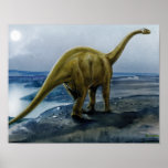 Apatosaurus (Brontosaurus) Illustration Poster