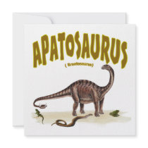 Apatosaurus (brontosaurus) announcement