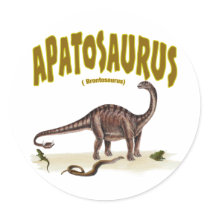 Apatosaurus (brontosaurus ) sticker