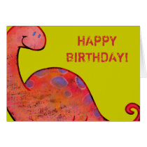 Apatosaurus Greeting Card (customizable) cards