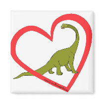Apatosaurus Refrigerator Magnet