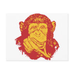 Ape In Deep Thoughts Postcards