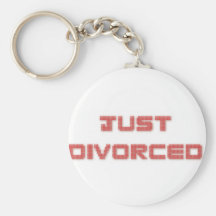 Apenas divorciado llavero personalizado