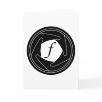Aperture Silhouette Greeting Card