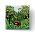 "Apes in the Orange Grove" by Henri Rousseau buttons