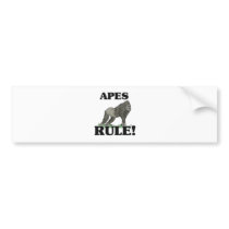 APES Rule! bumper stickers by AnimalShirts APES Rule! bumper stickers