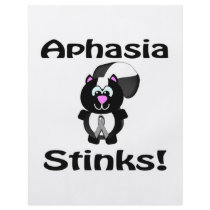 Aphasia Stinks Skunk Awareness Design Flyer