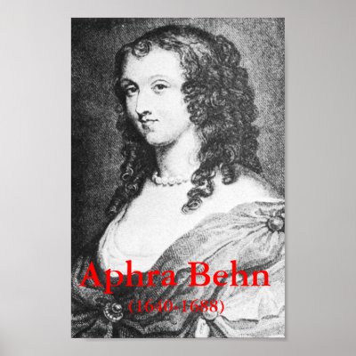 Aphra Behn Print by skriket