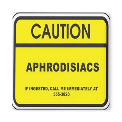 Aphrodisiacs In Fridge Warning Magnet by ZsTees