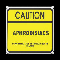 Aphrodisiacs In Fridge Warning Magnet