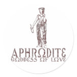 Aphrodite Round Sticker