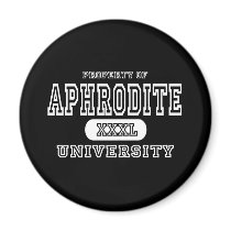 Aphrodite Univeristy Dark Refrigerator Magnets